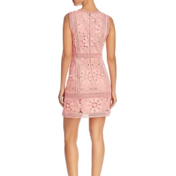 ALICE and OLIVIA Zula Lace Blossom Pink Dress - Picture 2 of 4
